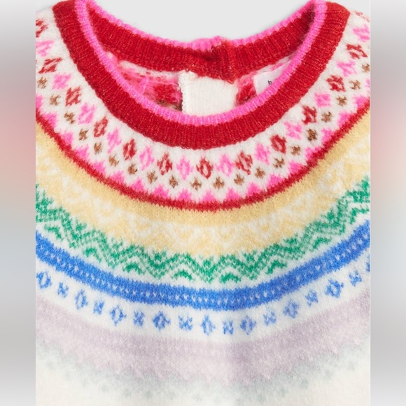 Gap Baby Rainbow Fair Isle Sweater, 6-12M - Picture 3 of 8